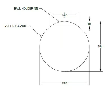 GB 10 NN-LA00 - Glass pendant lamp by Luminaire Authentik - view 3
